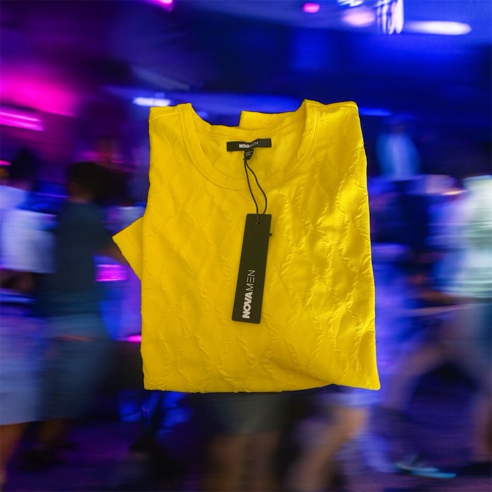 Bold Yellow NovaMen Shirt NWTs